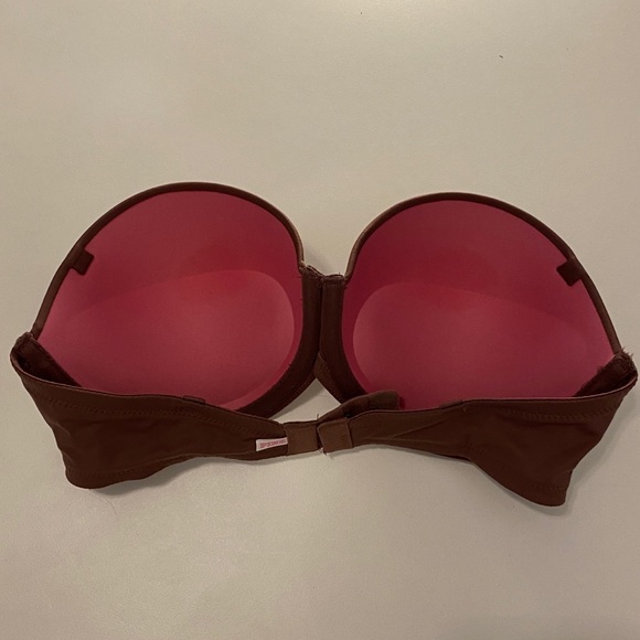 PINK VS plum strapless pushup 32c preloved - Picture 2 of 2